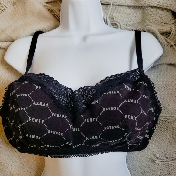 DONATING - NEW - Cotton Essentials Bralette - Black (1X) - Picture 5 of 10